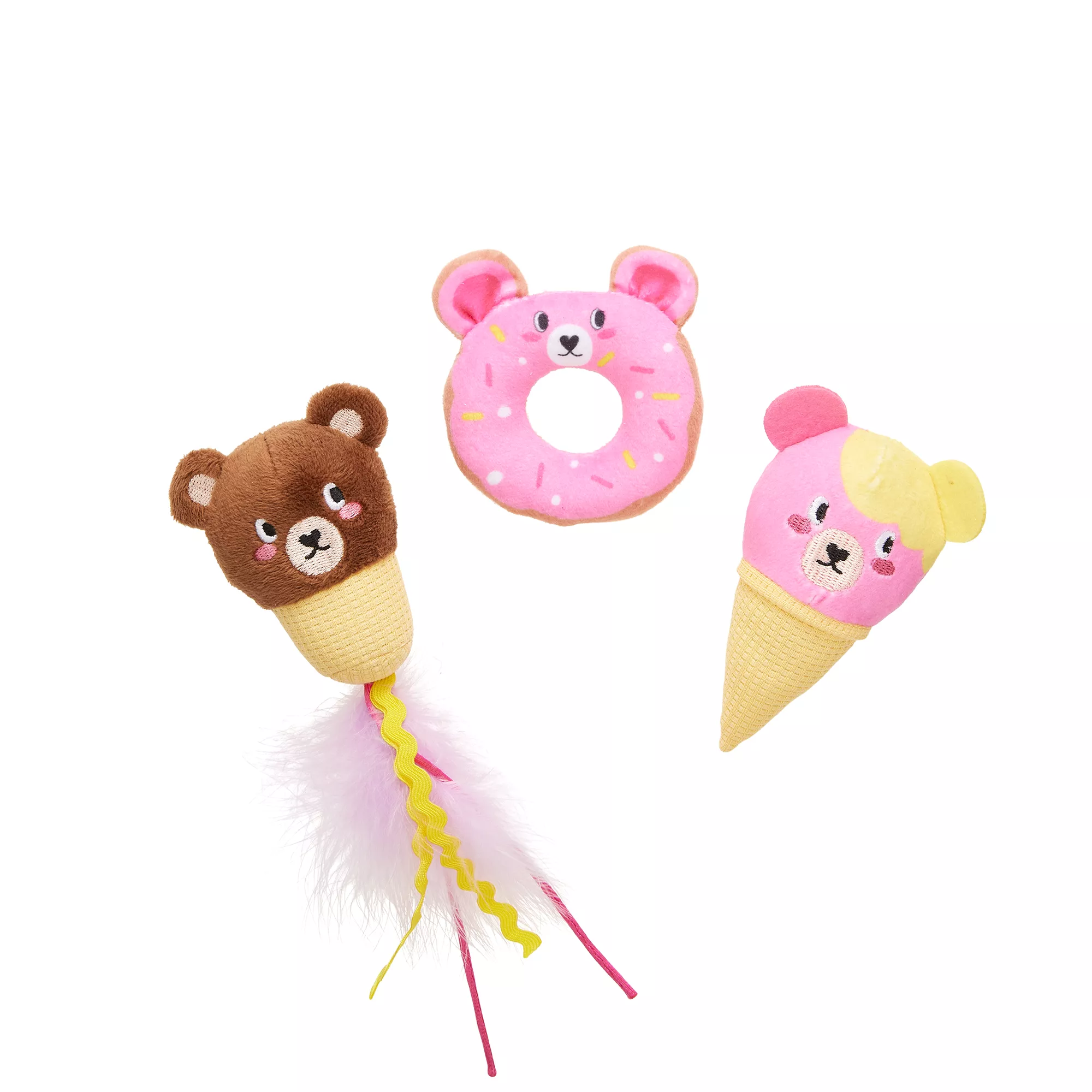 Whisker City® Dessert Bears Cat Toys, 3 Pack