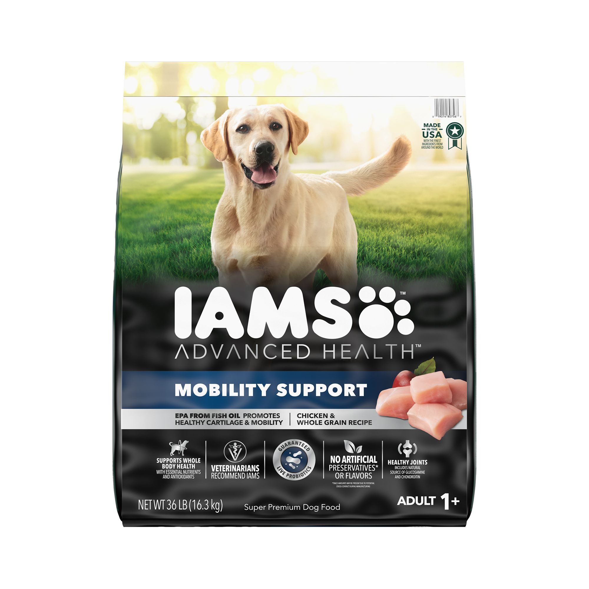 Iams Advanced Health Mobility Support Chicken & Whole Grain Adult Dry Dog Food 36 lb. Bag