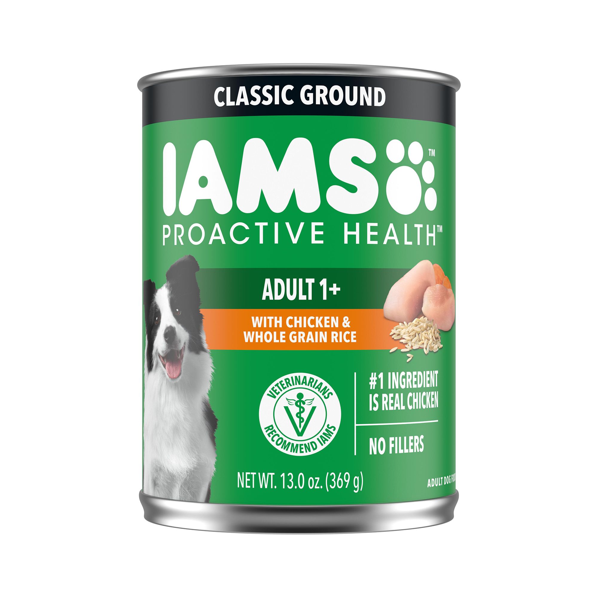 Iams Proactive Health Classic Ground Chicken & Rice Adult Wet Dog Food 13 oz. Can