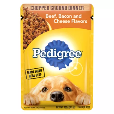 Product Pedigree Beef, Bacon, & Cheese Variety Pack 3.5 OZ