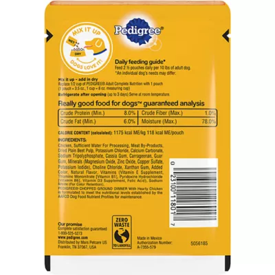 Product Pedigree Hearty Chicken Pouch 3.5 OZ