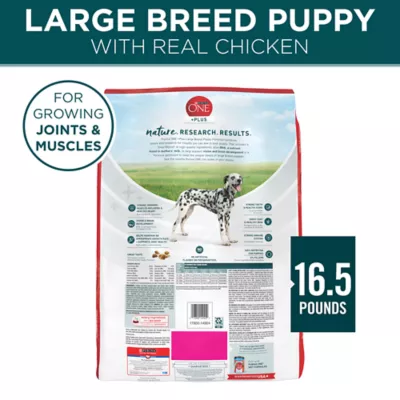 Product Purina ONE Plus Natural Real Chicken Large Breed Puppy Dry Dog Food 16.5 lbs
