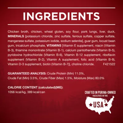 Product Purina ONE True Instinct Tender Cuts in Gravy Real Chicken & Duck Adult Wet Dog Food 13 oz