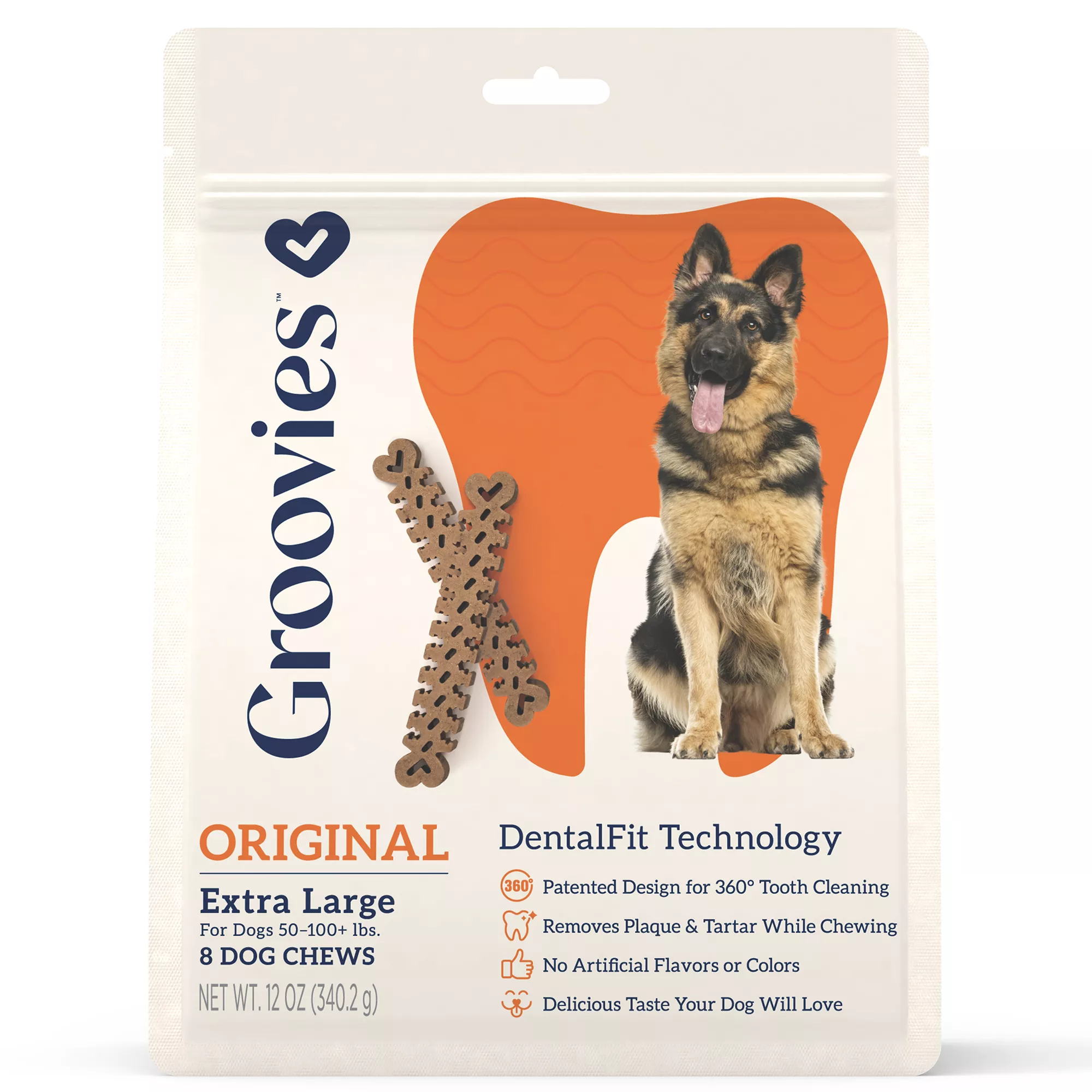 Groovies Next Generation Dental Chews - Extra Large