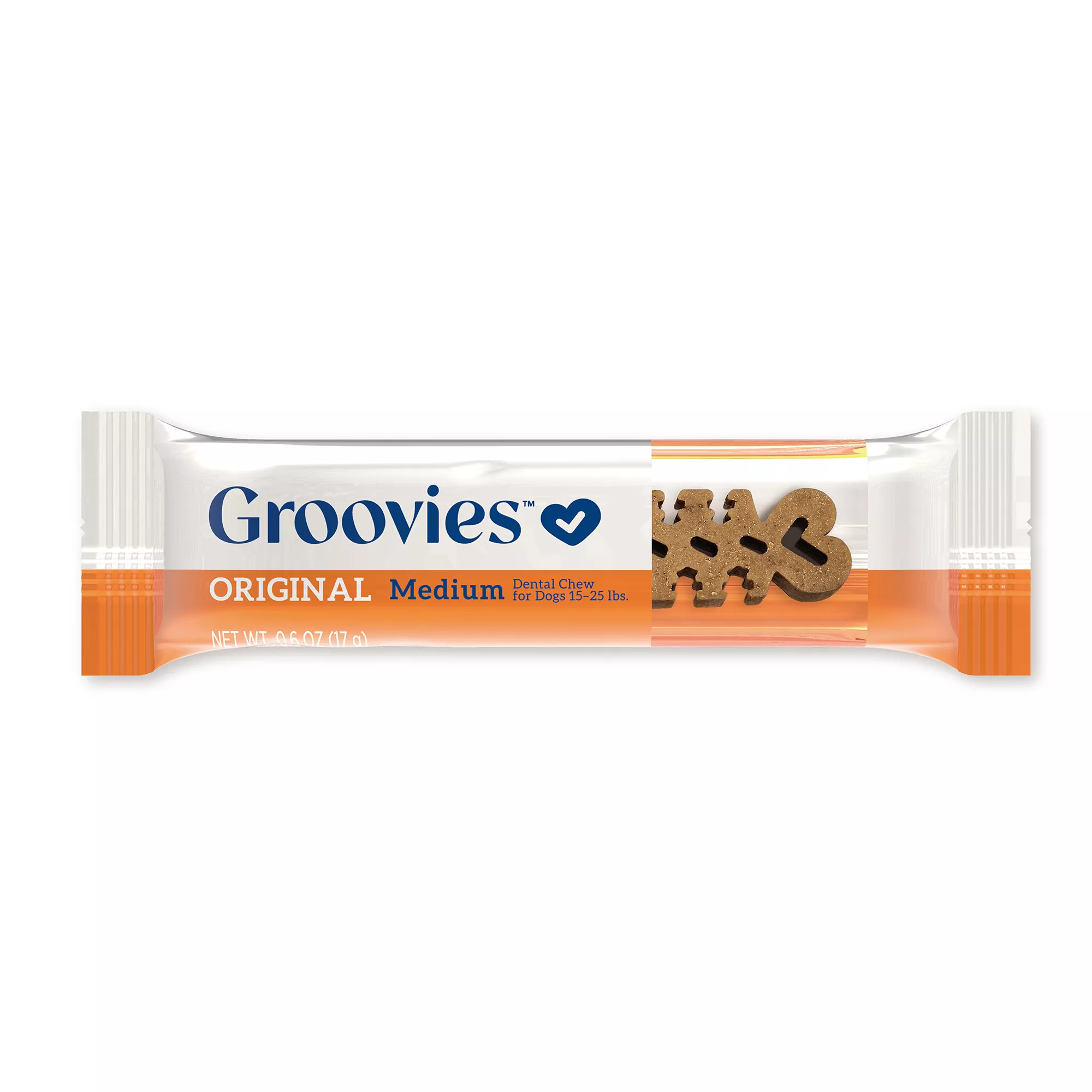 Groovies Next Generation Dental Chews Individually Wrapped - Medium