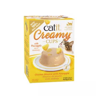 Product Catit Creamy Cups Adult Cat Treat - Chicken & Pineapple