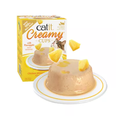 Product Catit Creamy Cups Adult Cat Treat - Chicken & Pineapple