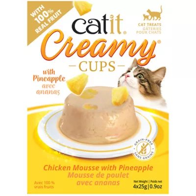 Product Catit Creamy Cups Adult Cat Treat - Chicken & Pineapple