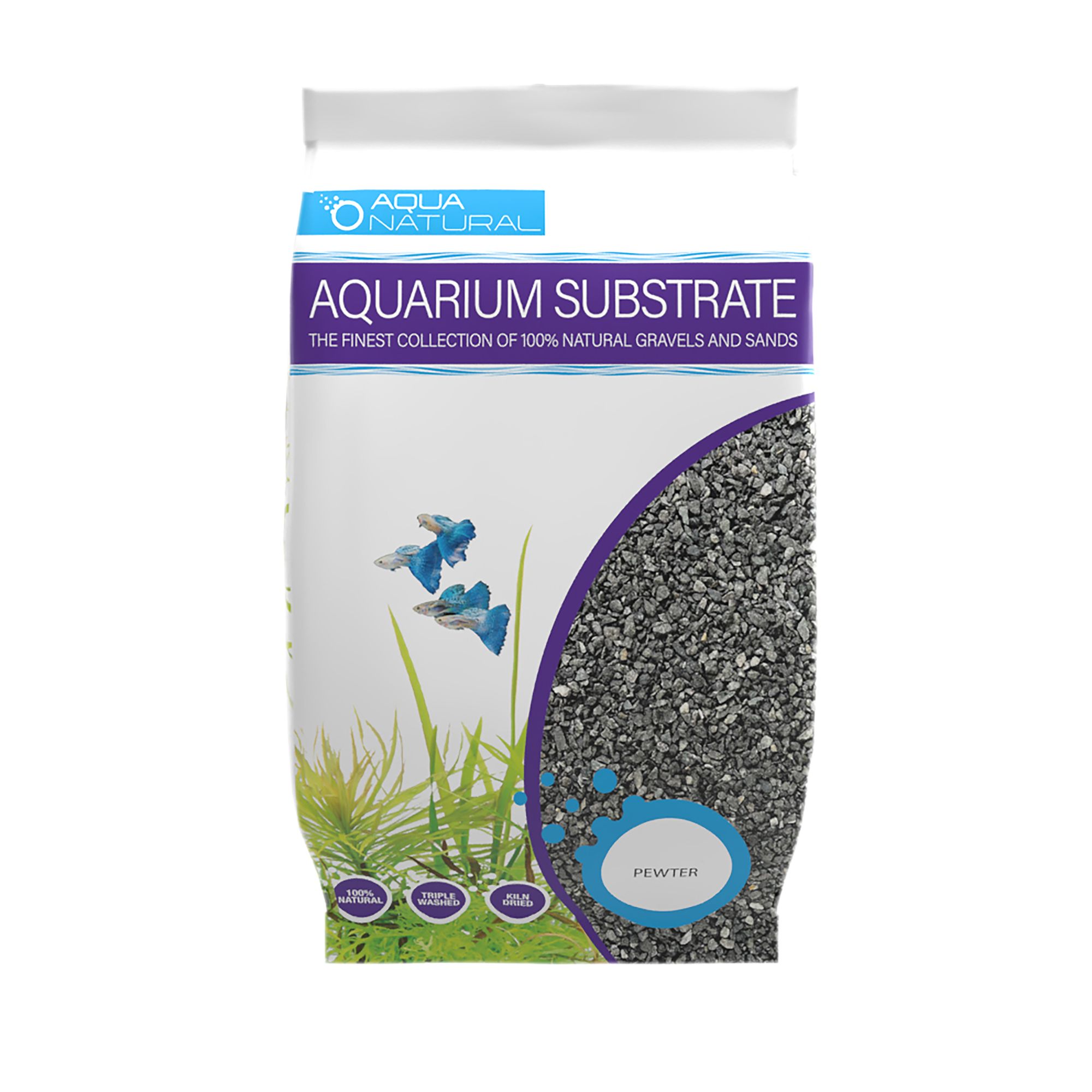 Aqua Natural | Pewter Black Gravel Substrate (10lbs)
