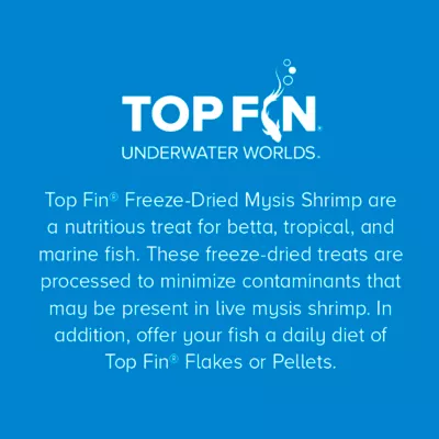 Top Fin® Freeze-Dried Mysis Shrimp Fish Food - Freeze-Dried Fish Food Treat - 0.75 oz - Image 5