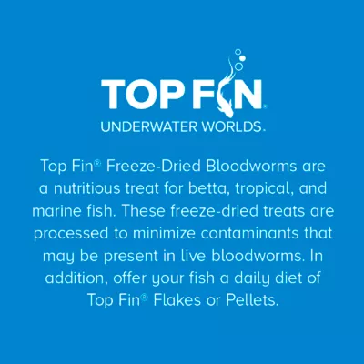 Top Fin® Freeze-Dried Bloodworms Fish Food - Fish Food Treat - 0.46 oz - Image 5