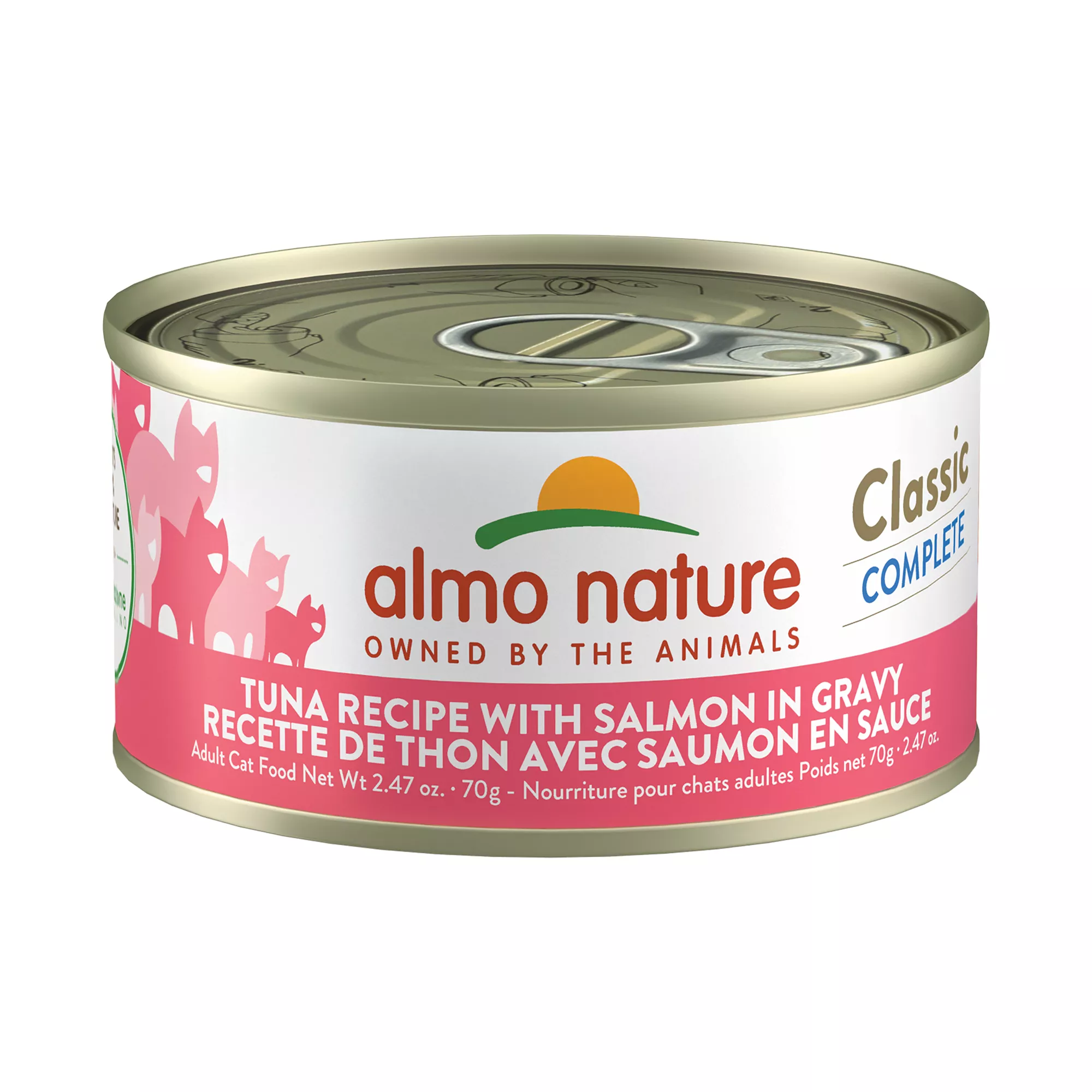 Almo Nature Classic Wet Cat Food - Tuna Recipe with Salmon in Gravy