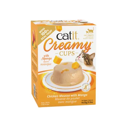 Product Catit Creamy Cups Adult Cat Treat - Chicken & Mango