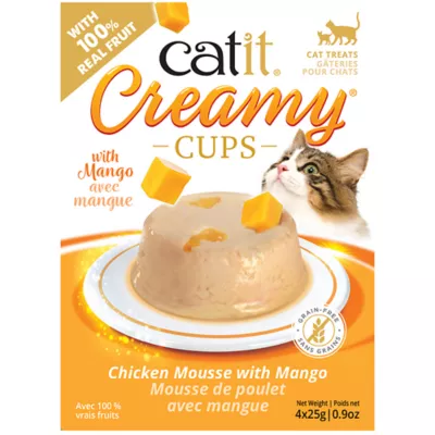 Product Catit Creamy Cups Adult Cat Treat - Chicken & Mango