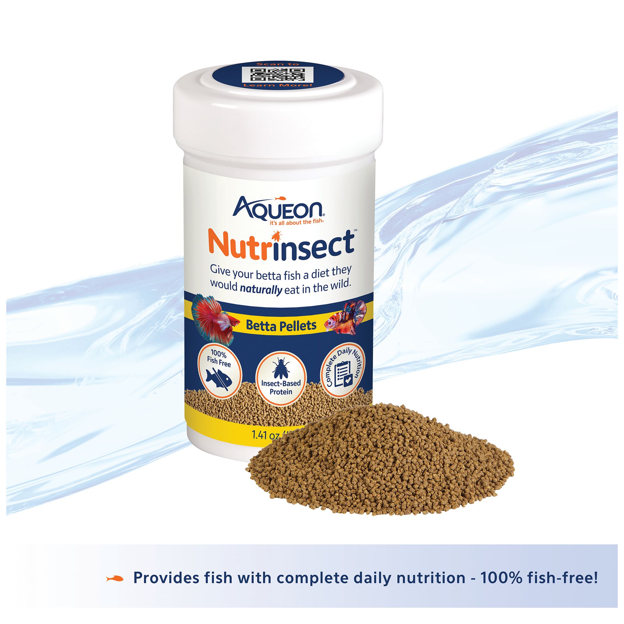 Aqueon Nutrinsect Betta Pellets Fish Food Complete Diet - thumbnail 2