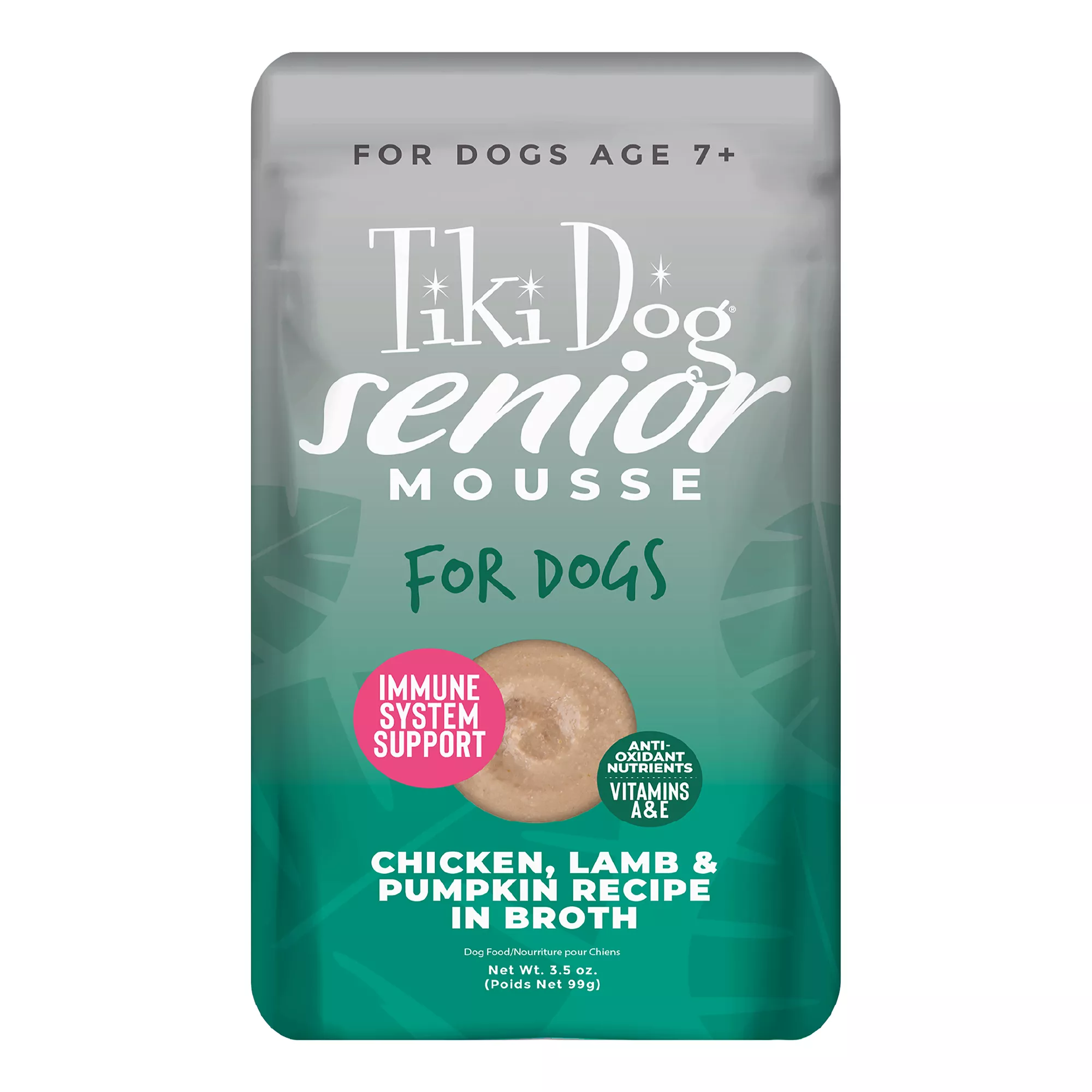 Tiki Dog Mousse Senior Wet Dog Food - Chicken, Lamb & Pumpkin