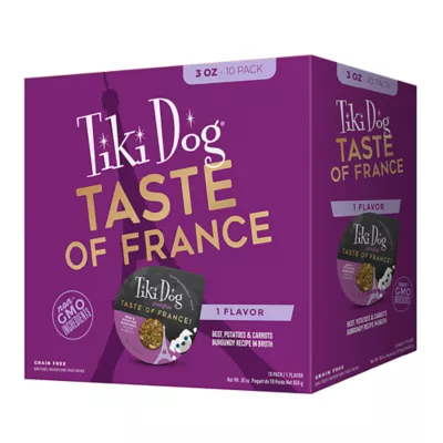 Product Tiki Dog Taste of the World France - Beef, Potatoes & Carrots Burgundy, 10 Ct