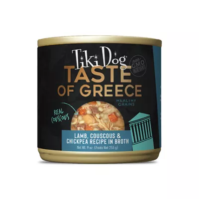 Product Tiki Dog Taste of the World Greece - Lamb, Couscous & Chickpea, 9 Oz