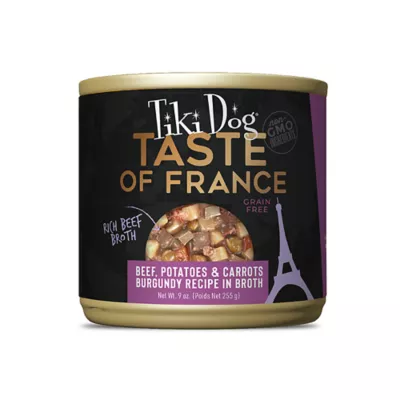 Product Tiki Dog Taste of the World France - Beef, Potatoes & Carrots Burgundy, 9 Oz