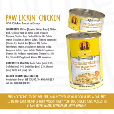 Product Weruva Dog Classic Adult Wet Dog Food - Grain Free, Shreds in Gravy, 14 oz
