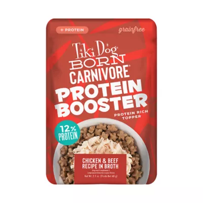 Product Tiki Dog Born Carnivore Protein Boosters Wet Dog Food - Chicken & Beef, 2.1 Oz