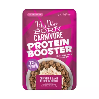 Product Tiki Dog Born Carnivore Protein Boosters Wet Dog Food - Chicken & Lamb, 2.1 Oz