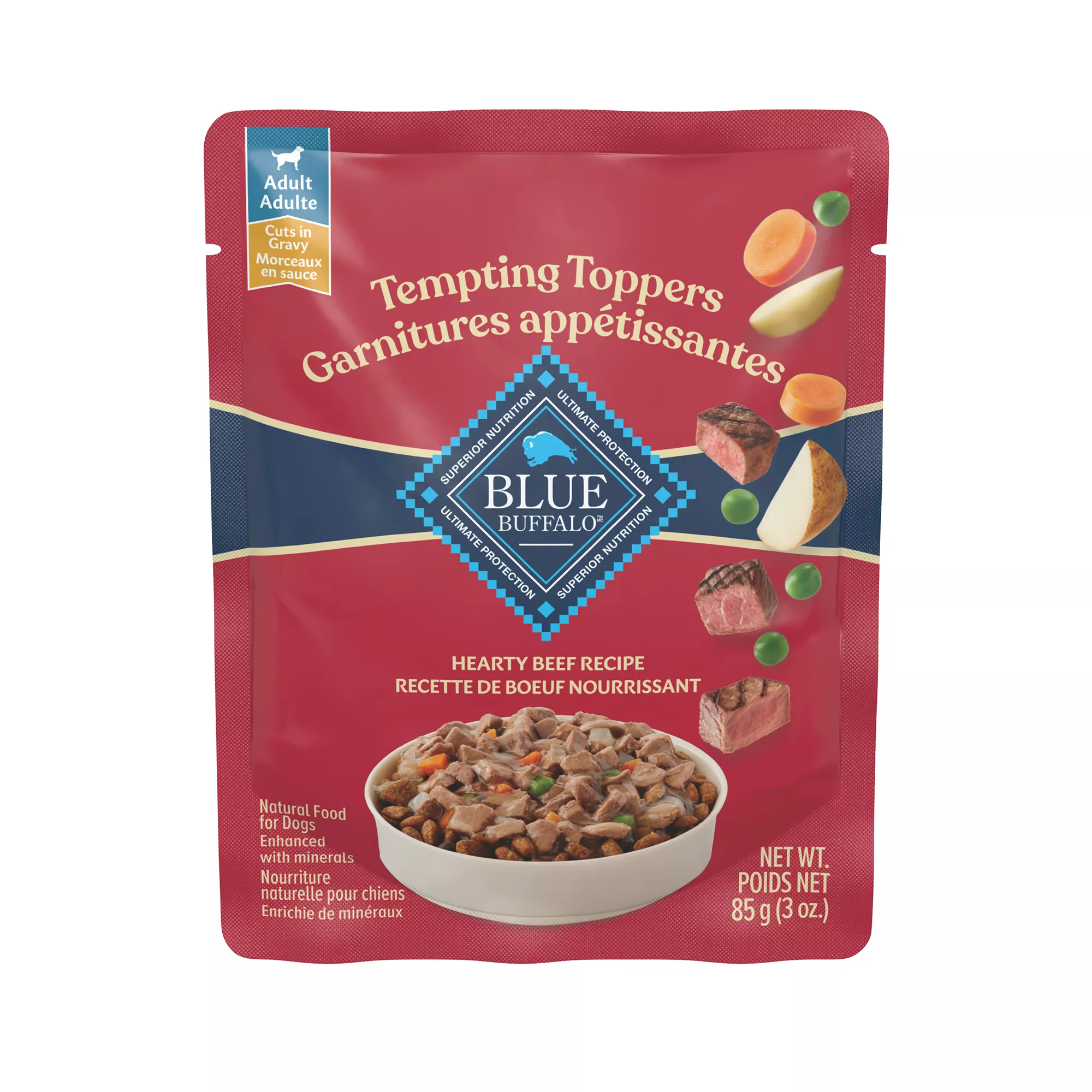 Blue Buffalo Tempting Toppers Adult Dog Food - Beef