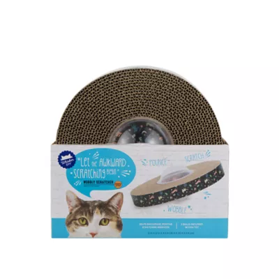 Product Whisker City Navy Wobble Corrugate Cat Scratcher