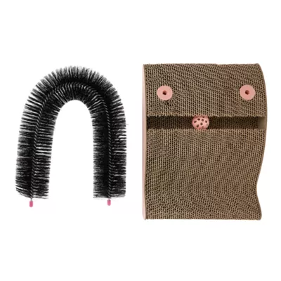 Product Whisker City® Fish Brush Novel Corrugate Cat Scratcher