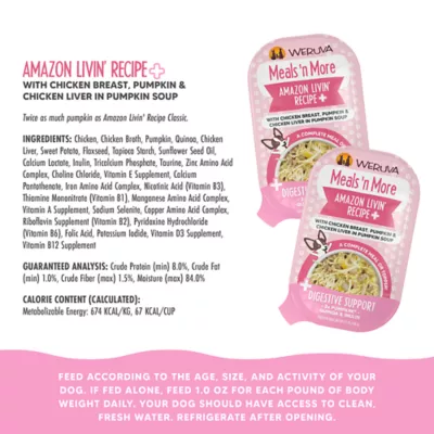 Weruva Dog Meals 'n More Adult Wet Dog Food - Digestive Support, Shreds in Pumpkin Soup, 3.5 oz - Image 4