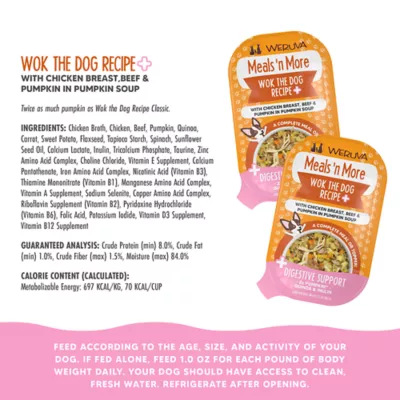 Product Weruva Dog Meals 'n More Adult Wet Dog Food - Digestive Support, Shreds in Pumpkin Soup, 3.5 oz