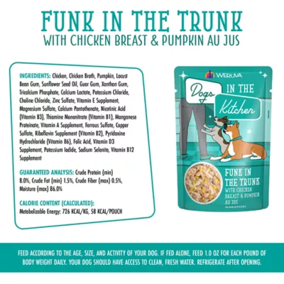 Weruva Dogs in the Kitchen Adult Wet Dog Food - Grain Free, Shreds in Au Jus, 2.8 oz - Image 4