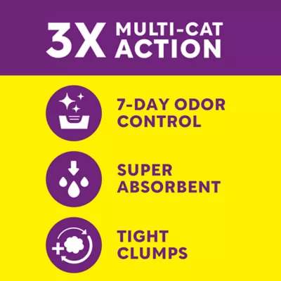 Product Scoop Away Multi-Cat Clumping Clay Cat Litter - Meadow Fresh, 25 lb