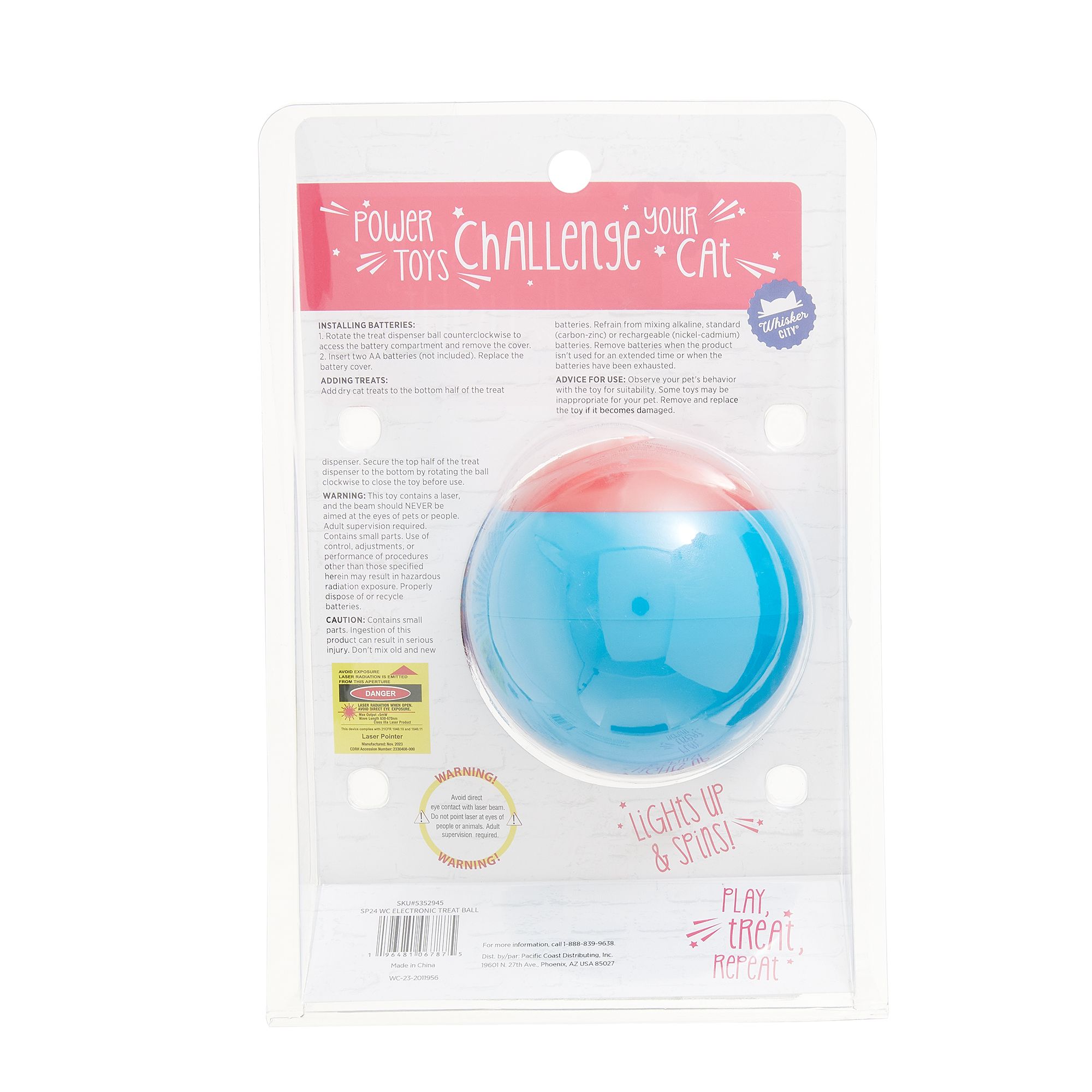 Whisker City Electronic Treat Ball