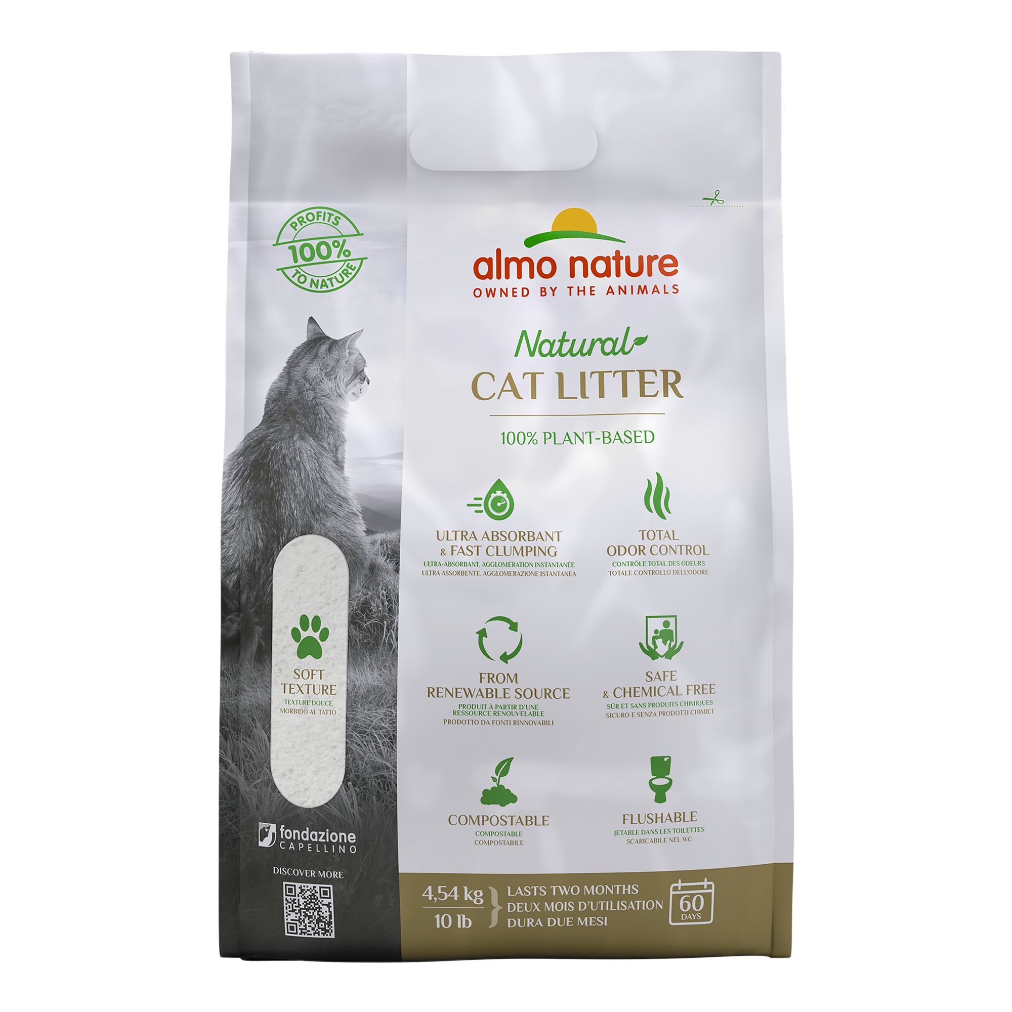Almo Clumping all natural cat litter Biodegradable Compostable