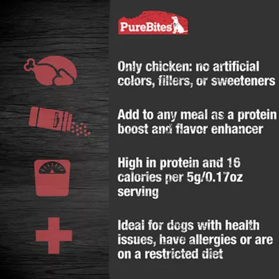 Product PureBites Sprinkles Dog Treats, Chicken