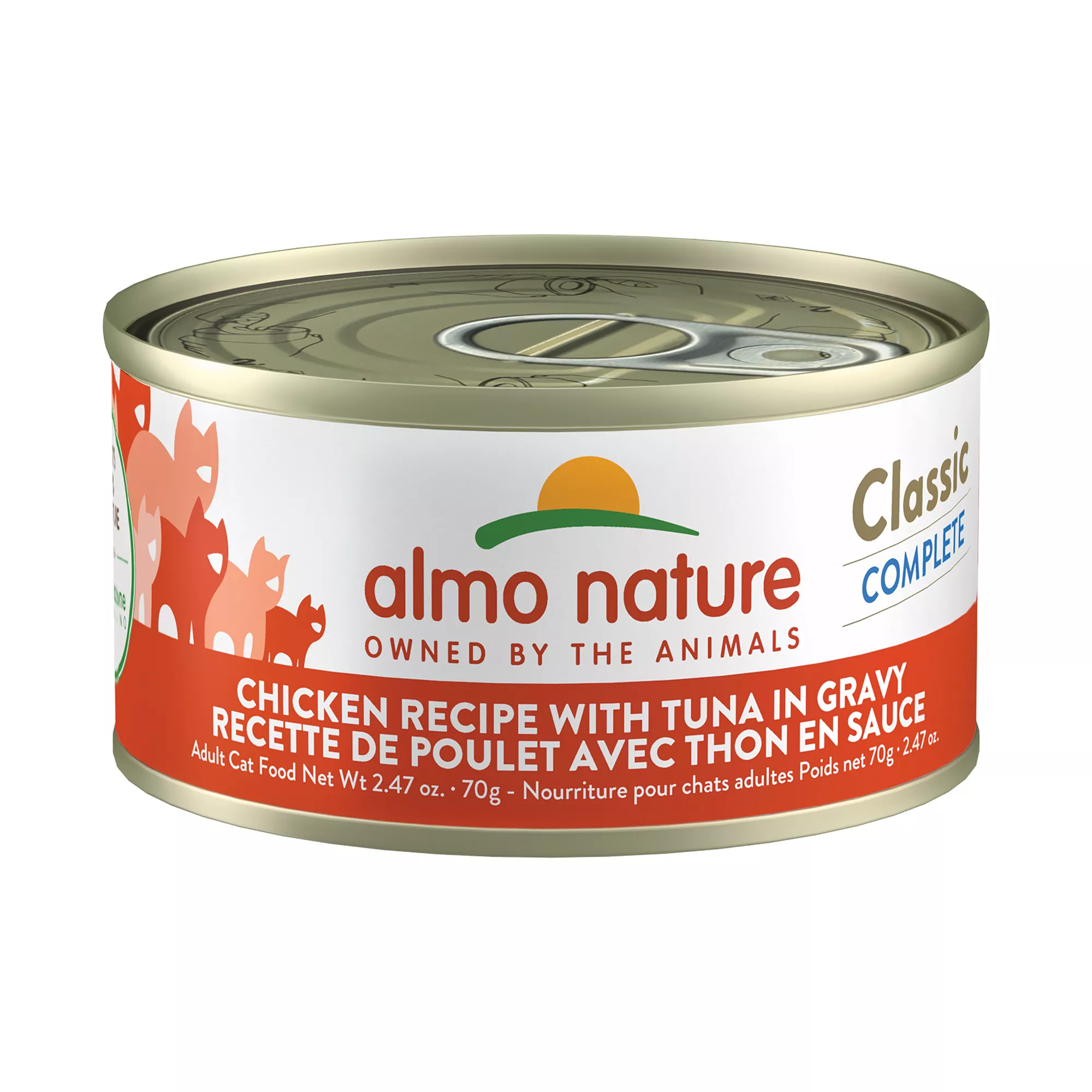 Almo Nature Wet Cat Food - Chicken Recipe with Tuna in Gravy