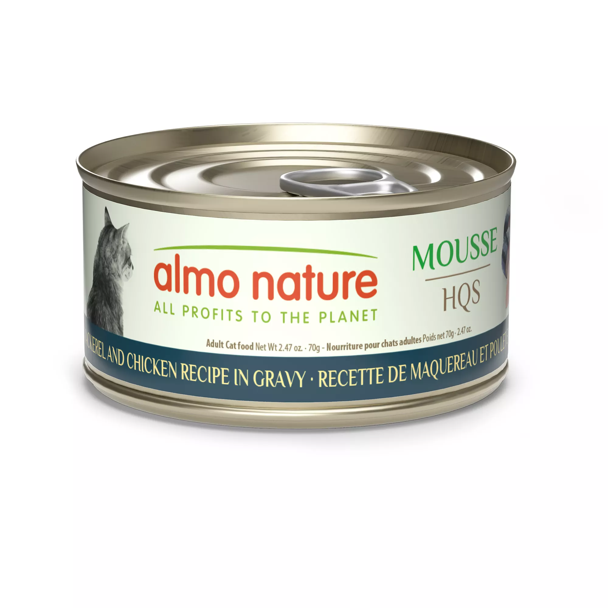 Almo Nature Wet Cat Food - Mackerel and Chicken Recipe in Gravy