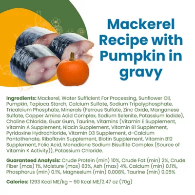 Product Almo Nature Classic Wet Cat Food - Mackerel Recipe with Pumpkin in Gravy