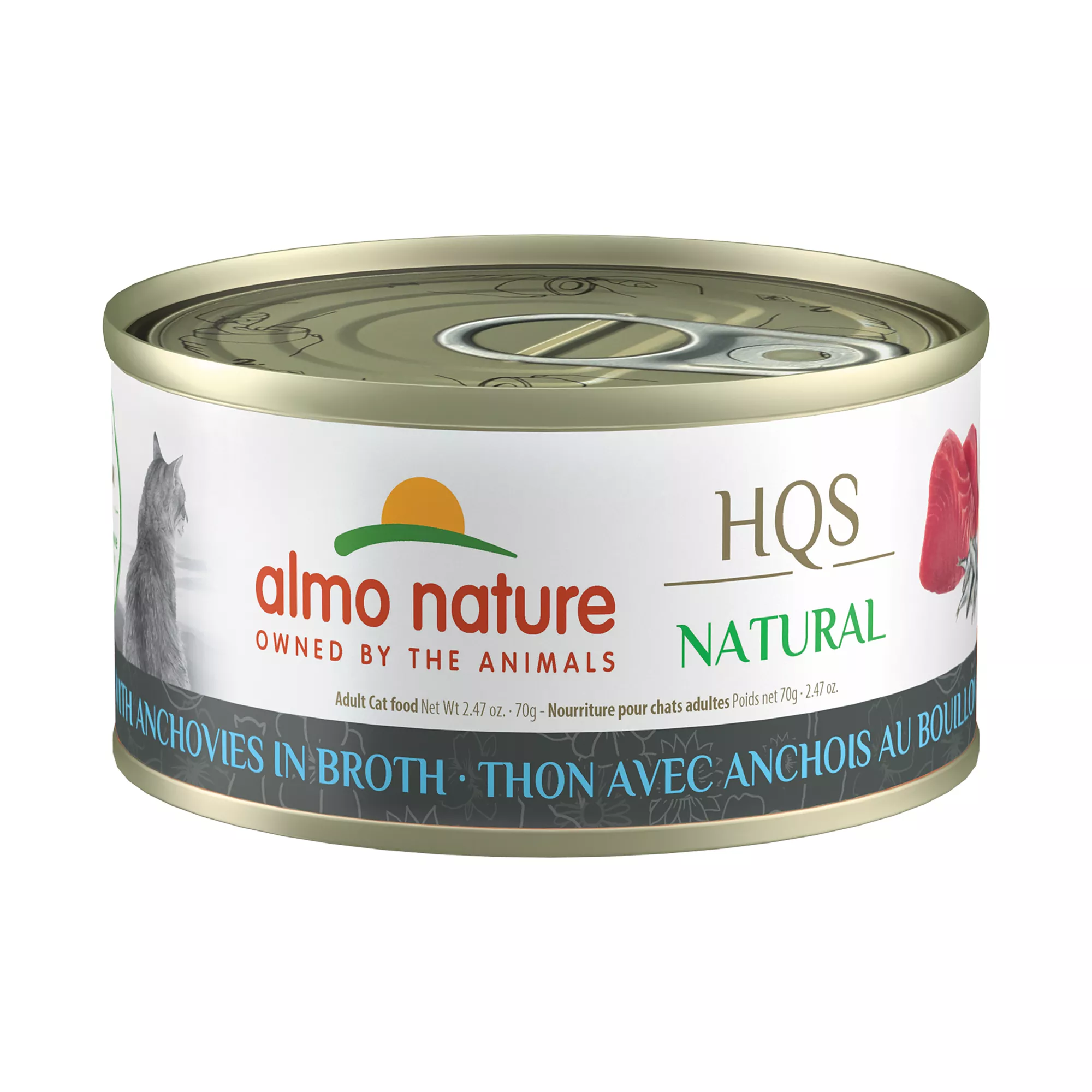 Almo Nature Wet Cat Food - Tuna with Anchovies in broth