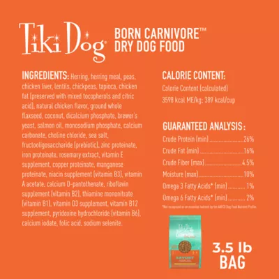 Product Tiki Dog Born Carnivore Dry Small Dog Food - Fish