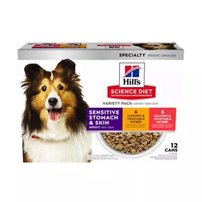 Product Hill's Science Diet Sensitive Stomach & Skin Adult Wet Dog Food - 12.5 oz, 12 Count Variety Pack