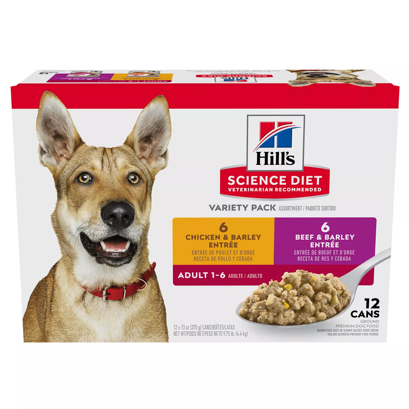 Hill s Science Diet Adult Wet Dog Food Chicken Beef Variety Pack 12 ct