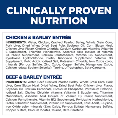 Product Hill's Science Diet Senior 7+ Wet Dog Food - Chicken & Beef, Variety Pack 12 ct