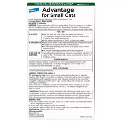 Product Advantage Topical Cat Flea Treatment and Prevention For Small Cats 2-9 lbs.