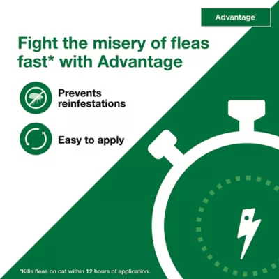 Product Advantage Topical Cat Flea Treatment and Prevention For Small Cats 2-9 lbs.