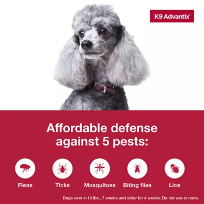Product K9 Advantix® Classic 4-10 lbs Dog Flea & Tick Treatment