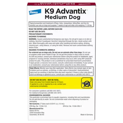 Product K9 Advantix® Classic 11-20 lbs Dog Flea & Tick Treatment