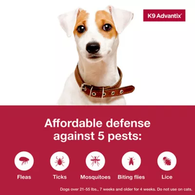 Product K9 Advantix® Classic 21-55 lbs Dog Flea & Tick Treatment