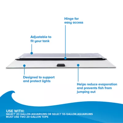 Top Fin® Aquarium Hinged Glass Lid - Image 4